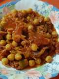 Garbanzos con codillo (aprovechamiento)