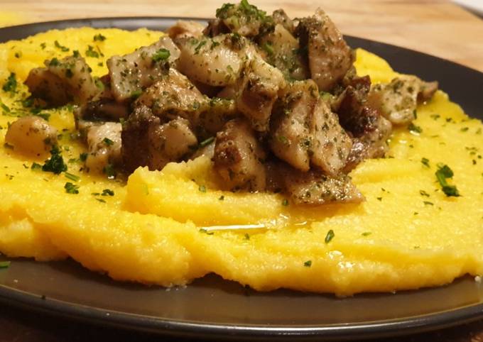 Modo semplice a Preparare Premiato Polenta e porcini