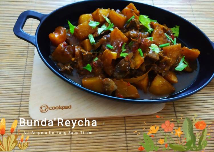 Resep 🌸Ati Ampela Kentang Saus Tiram yang Lezat