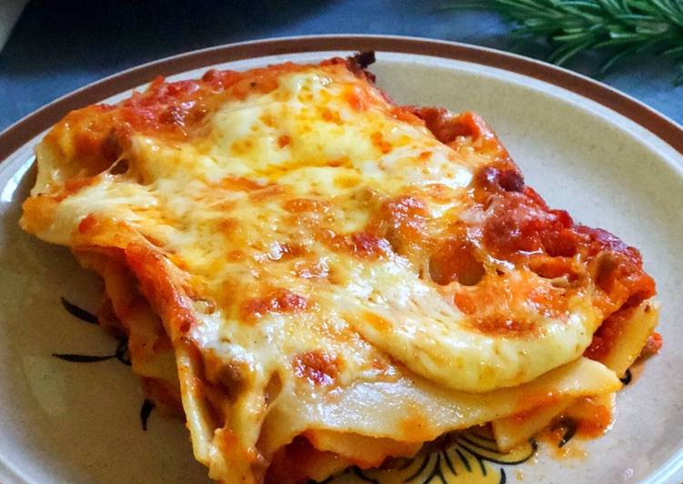 Beef and Vegetables lasagna