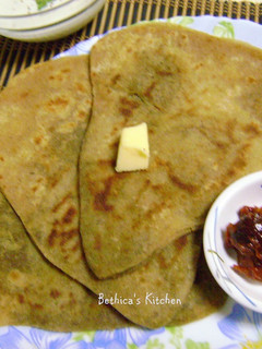 A picture of Zaatar Paratha.