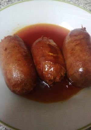 Una foto de Chorizos al vino
