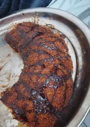 صورة لوصفة بسبوسه سريعه وطعم غير