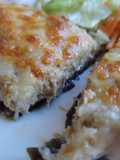 Berenjenas rellenas de atún y bechamel