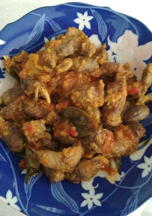 Foto resep Balado ampela jantung ayam
