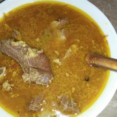 Mutton namkeen roash A picture of Mutton namkeen roash.