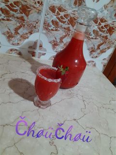 صورة لوصفة عصير الفراولة 🍓
