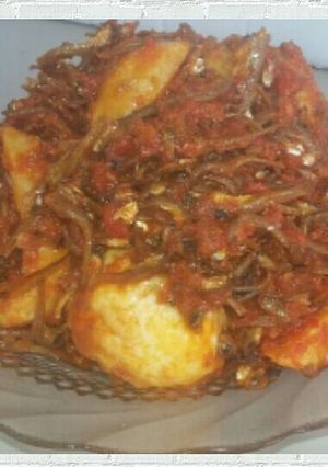 Foto resep Telur Balado Kentang Teri Jambi