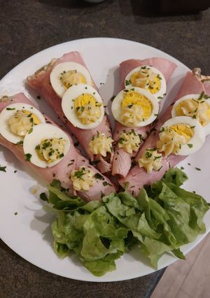 Une photo de Cornets au jambon