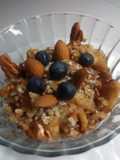 Crocante de avena,🍎🍎🍎 manzana, nueces pecan y arándanos