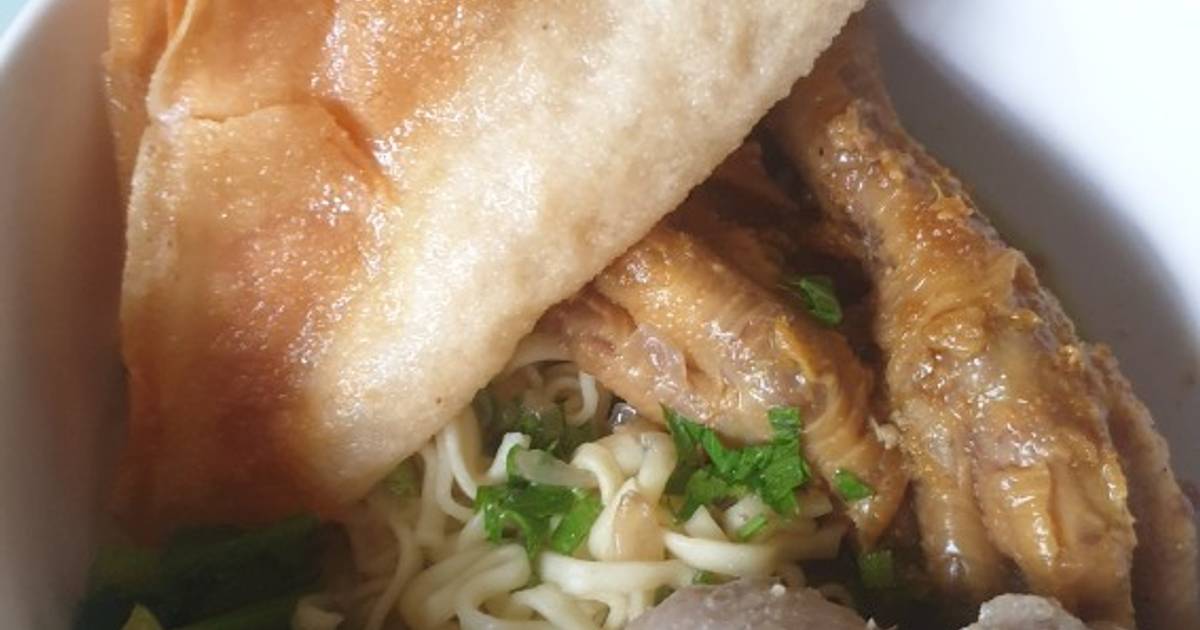 Resep Mie Ayam Bakso Ceker Pangsit Oleh Yashinta Setyanda Cookpad