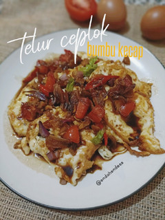 Foto resep Telur ceplok bumbu kecap, telur gongso💚
