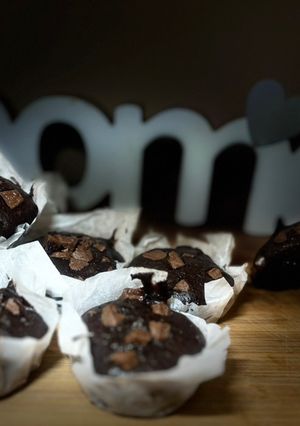 Extra csokis muffin recept fotója