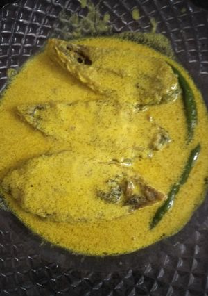 A picture of Sorshe ilish.