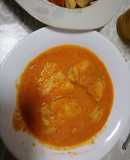 Curry de pescado y langostinos