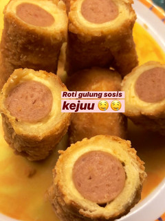 Foto resep Roti gulung isi sosis dan keju