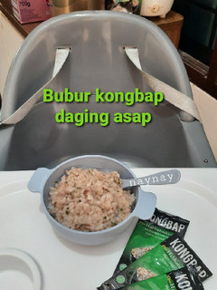 Foto resep Nasi Tim Kongbap Daging Asap (MPASI 12m+)