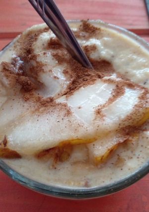 Una foto de Porridge sabor Pera caramelizada al Hinojo