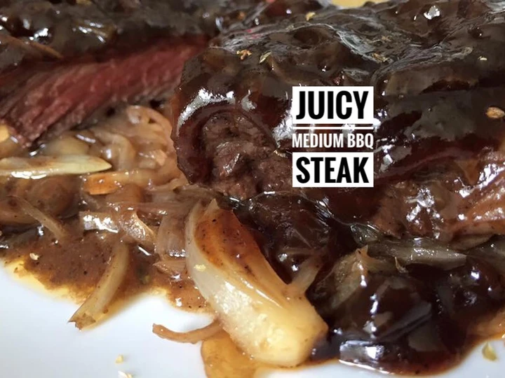 Langkah Mudah untuk Menyiapkan Resep Juicy Medium BBQ Steak yang Lezat Sekali Anti Ribet, Uenak Banget
