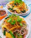 Bún gạo lứt trộn chay