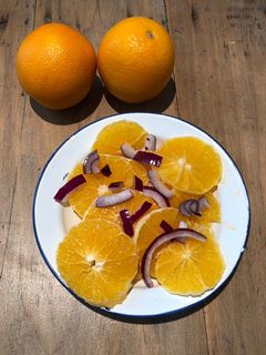 Une photo de Salade orange salée