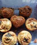 Muffins low carb rellenas de frutilla