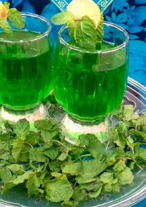 A picture of Quice Lemonade Mint Sprig Drink #Cookpadapp #Drink_Competition.