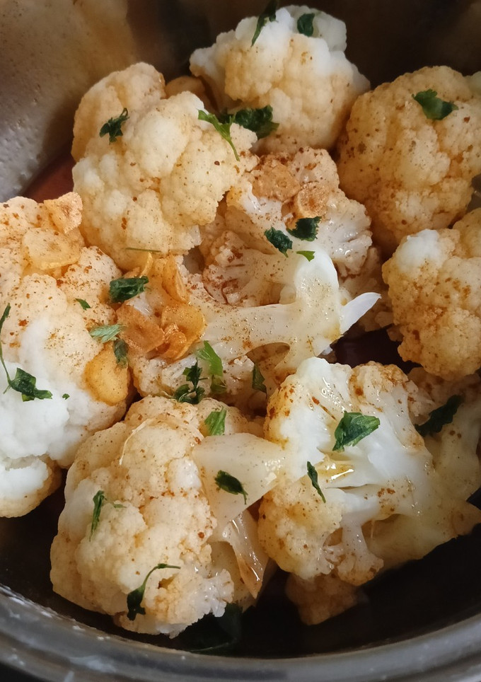 Una foto de Coliflor al Ajo arriero