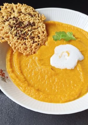 Une photo de Velouté Carottes Coco Gingembre