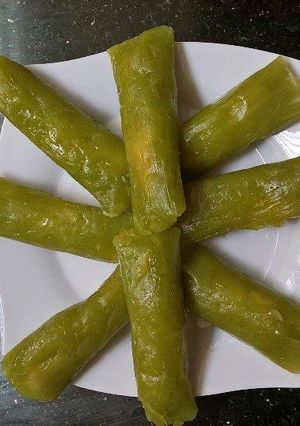 Hình của món Bánh dừa lá dứa.