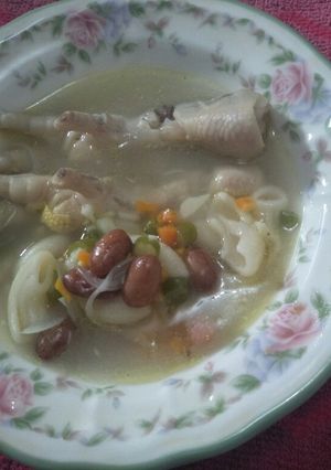 Foto resep Sup makaroni ceker