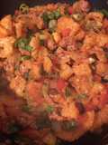 Chicharrón de cerdo con chorizo a la mexicana
