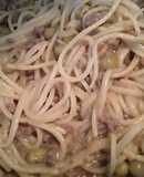 Pasta con carne molida y arvejas!!! 💛🍝🍖🍝💛