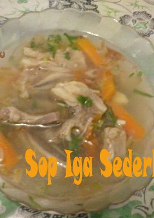 Foto resep Sop Iga Sapi Sederhana non MSG
