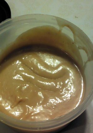 A picture of Brenda's Version of Chick Fil A's Honey Mustard Sauce.