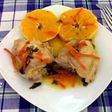 Contra-muslos con naranja y zanahoria