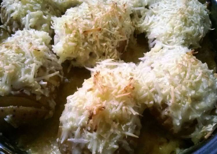 Kentang kukus Keju