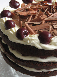 A picture of Black Forest Cake.