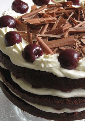A picture of Black Forest Cake.