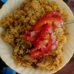 A picture of Pilau kachumbari.