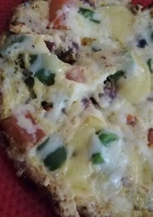 صورة لوصفة بيتزا البيض 🍕
