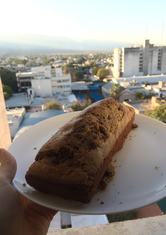 Una foto de Budín de banana con avena 🍌🍌