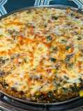 Tarta de papa con verduras
