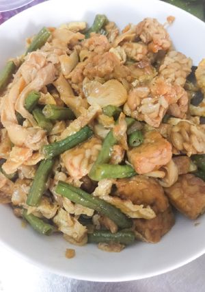 Foto resep Tumis kacang panjang campur2