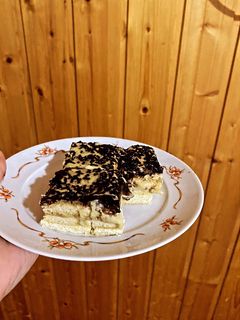 Madártej szelet sütés nélkül recept fotója