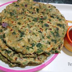Methi Paratha A picture of Methi Paratha.