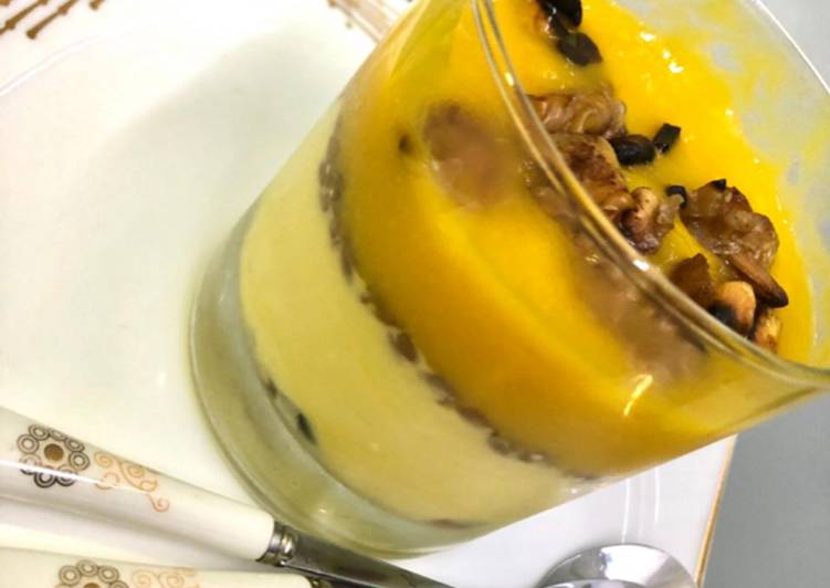 Easiest Way to Make Ultimate Mango custard pudding