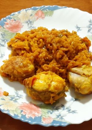 Una foto de Arroz con rape