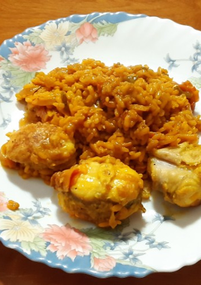 Una foto de Arroz con rape