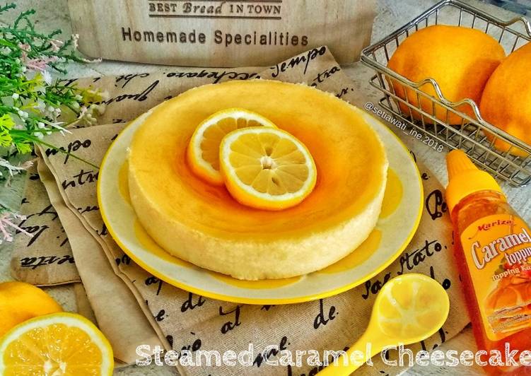 Resep Steamed Caramel Cheesecake🥧, Lezat